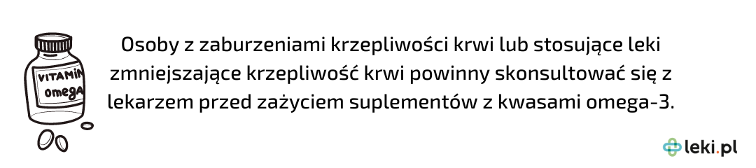 Suplementacja omega-3 a krzepliwość krwi i leki przeciwzakrzepowe.