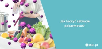 Ilustracja poradnika Co stosować na zatrucie pokarmowe? Ile może trwać?