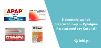 Ilustracja poradnika Najmocniejszy lek przeciwbólowy — Pyralgina, Paracetamol czy Ketonal?