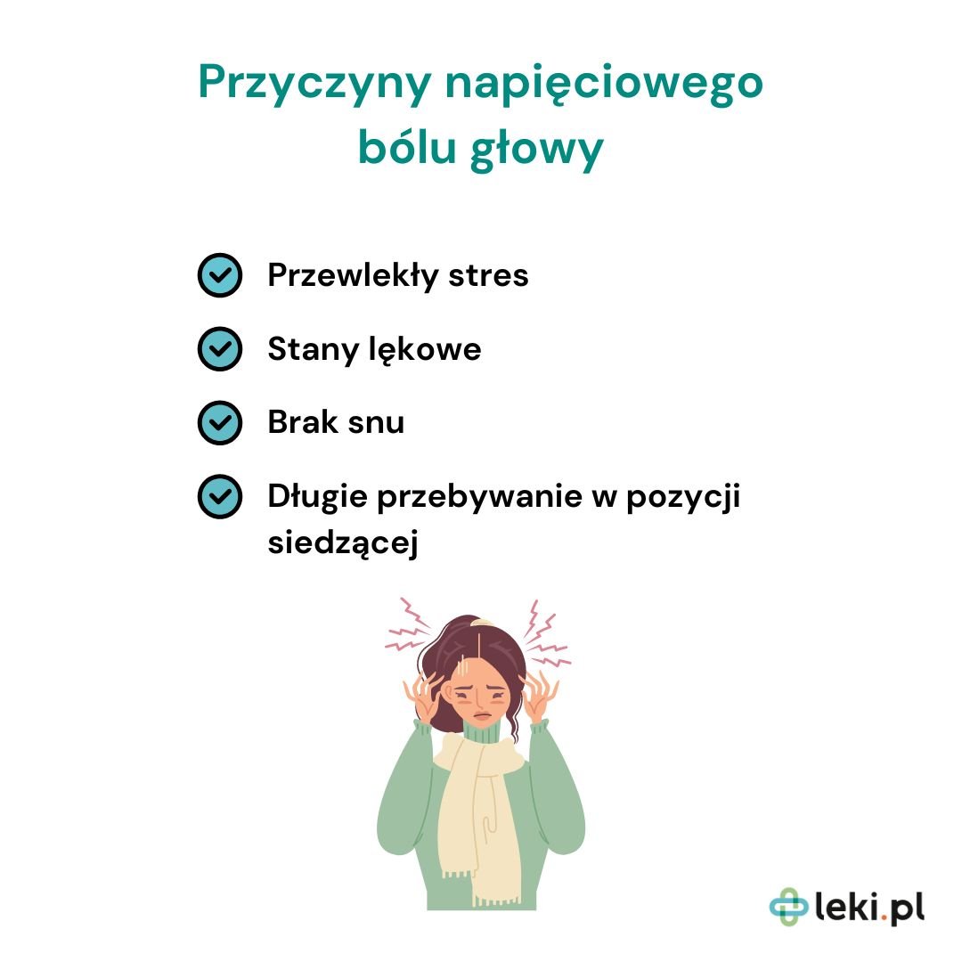 Przyczyny napięciowego bólu głowy.