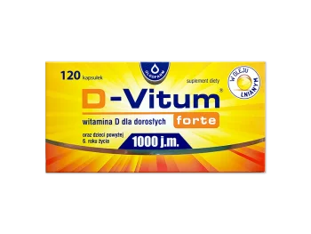 Zdjęcie produktu D-Vitum Forte 1000, kapsułki, 1000 j.m.