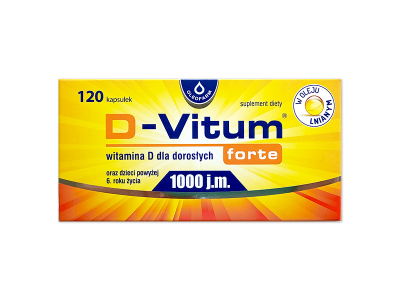 D-Vitum Forte 1000, kapsułki, 1000 j.m.