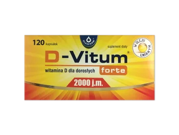 Zdjęcie produktu D-Vitum Forte 2000, kapsułki, 2000 j.m.