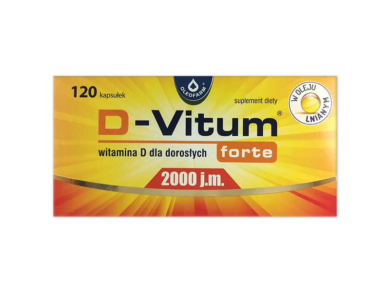 D-Vitum Forte 2000, kapsułki, 2000 j.m.