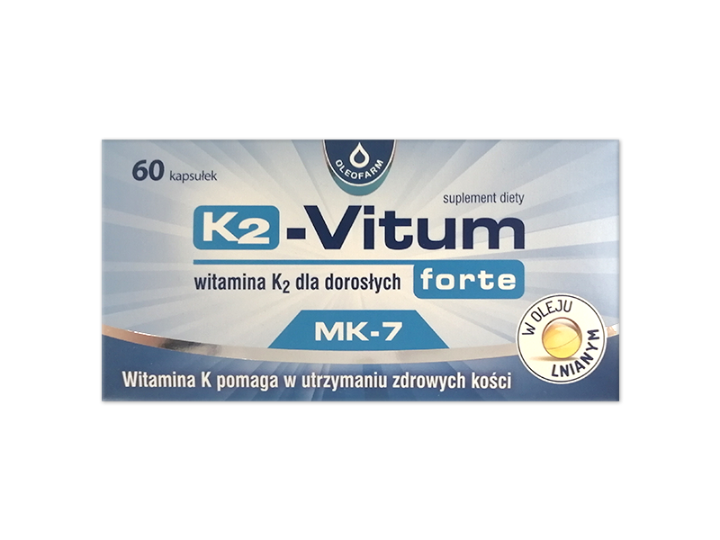 D-Vitum Forte K2, kapsułki, 2000 j.m.+75 µg