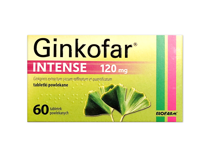 Ginkofar Intense, tabletki powlekane, 120 mg