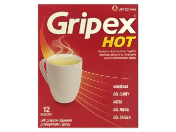 Zdjęcie produktu Gripex Hot, saszetki, 650 mg+50 mg+10 mg