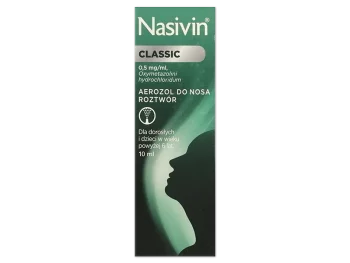 Zdjęcie produktu Nasivin Classic, aerozol do nosa, 0,5 mg/ml