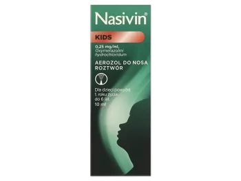 Zdjęcie produktu Nasivin Kids, aerozol do nosa, 0,25 mg/ml