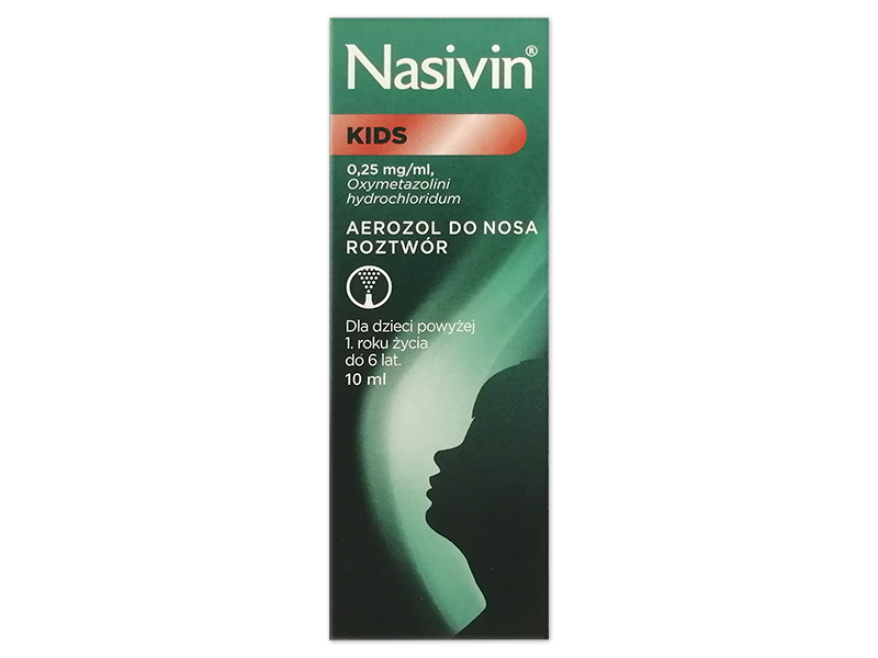 Nasivin Kids, aerozol do nosa, 0,25 mg/ml