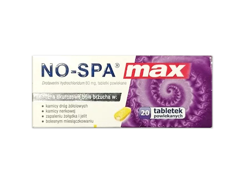 Zdjęcie No-Spa Max, tabletki powlekane, 80 mg