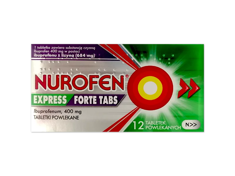 Zdjęcie Nurofen Express Forte Tabs, tabletki powlekane, 400 mg