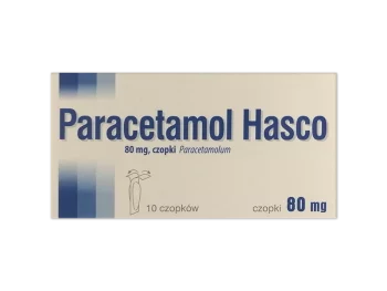 Zdjęcie produktu Paracetamol Hasco, czopki, 80 mg