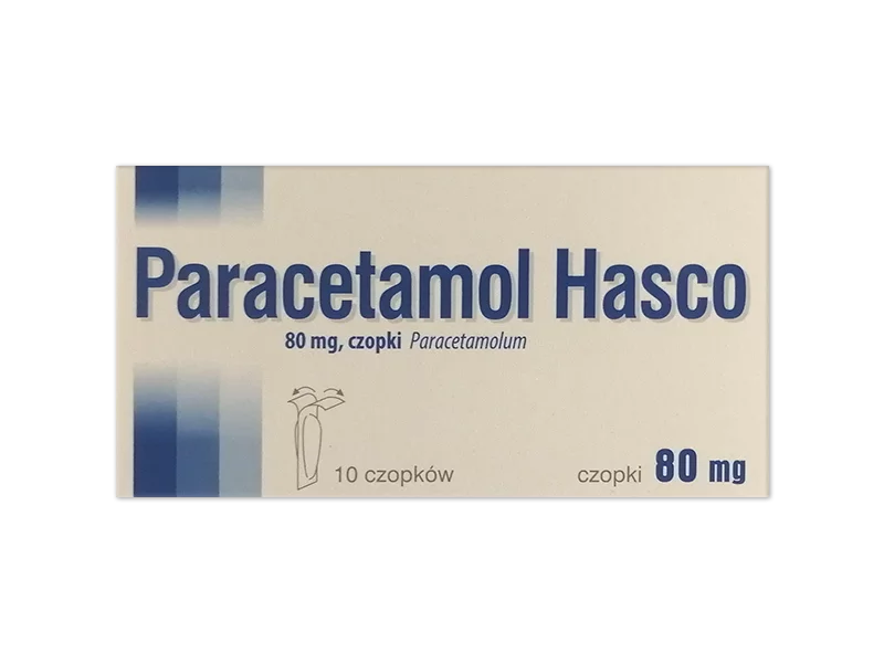 Zdjęcie Paracetamol Hasco, czopki, 80 mg