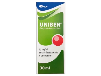 Zdjęcie produktu Uniben, aerozol do jamy ustnej, 1,5 mg/ml