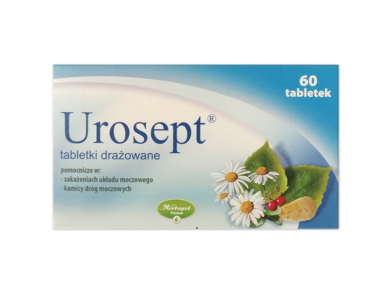 Urosept, tabletki drażowane