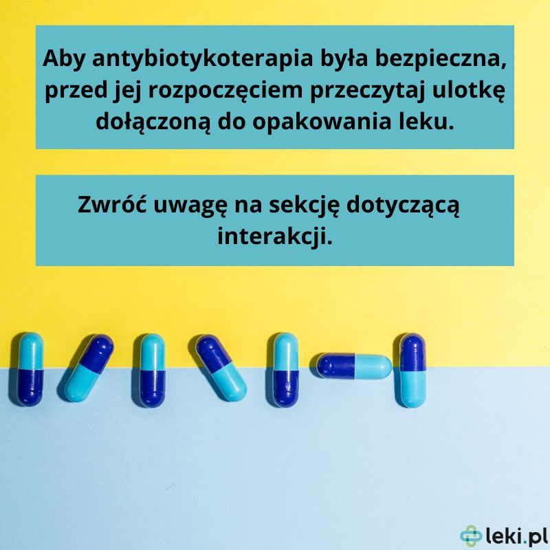 Popularne interakcje antybiotyków (fot. Canva).