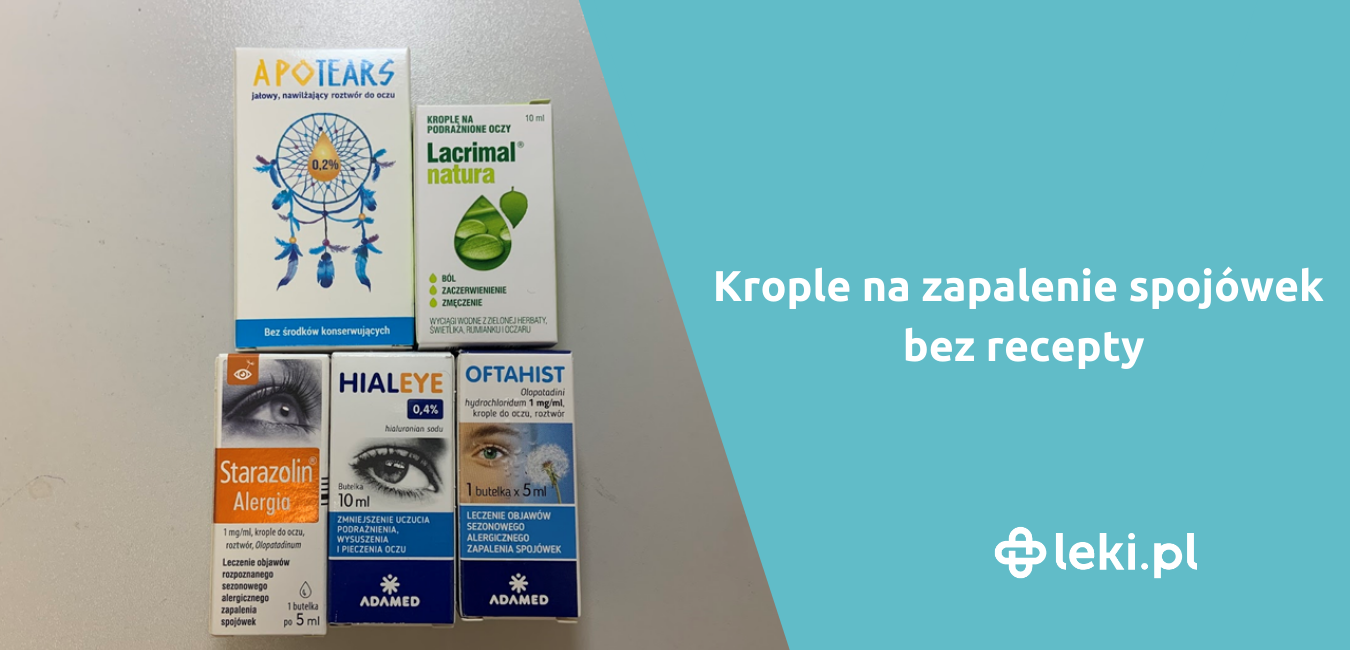 Jakie krople na zapalenie spojówek bez recepty wybrać?