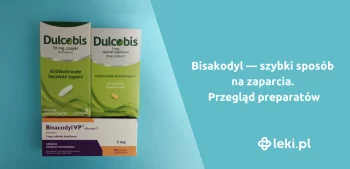 Ilustracja poradnika Bisakodyl — szybki sposób na zaparcia. Dulcobis czy Bisacodyl?