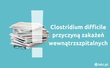 Ilustracja poradnika Clostridium difficile przyczyną zakażeń wewnątrzszpitalnych