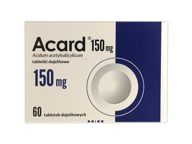 Acard, tabletki dojelitowe, 150 mg