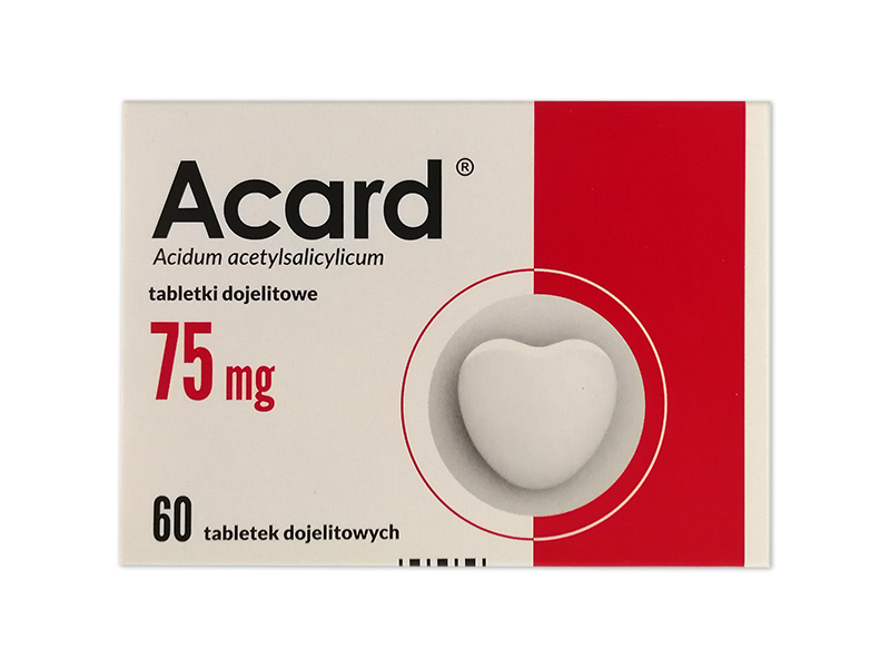 Acard, tabletki dojelitowe, 75 mg