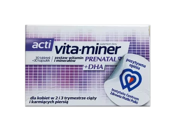 Zdjęcie produktu Acti Vita-miner Prenatal+DHA, tabletki+kapsułki