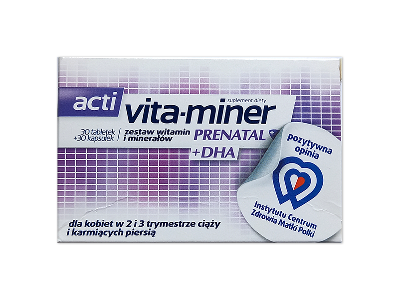 Acti Vita-miner Prenatal+DHA, tabletki+kapsułki