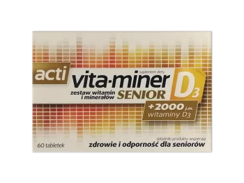 Zdjęcie produktu Acti Vita-miner Senior D3, tabletki