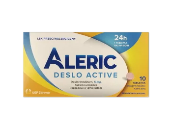 Zdjęcie produktu Aleric Deslo Active, tabletki ulegające rozpadowi w jamie ustnej, 5 mg