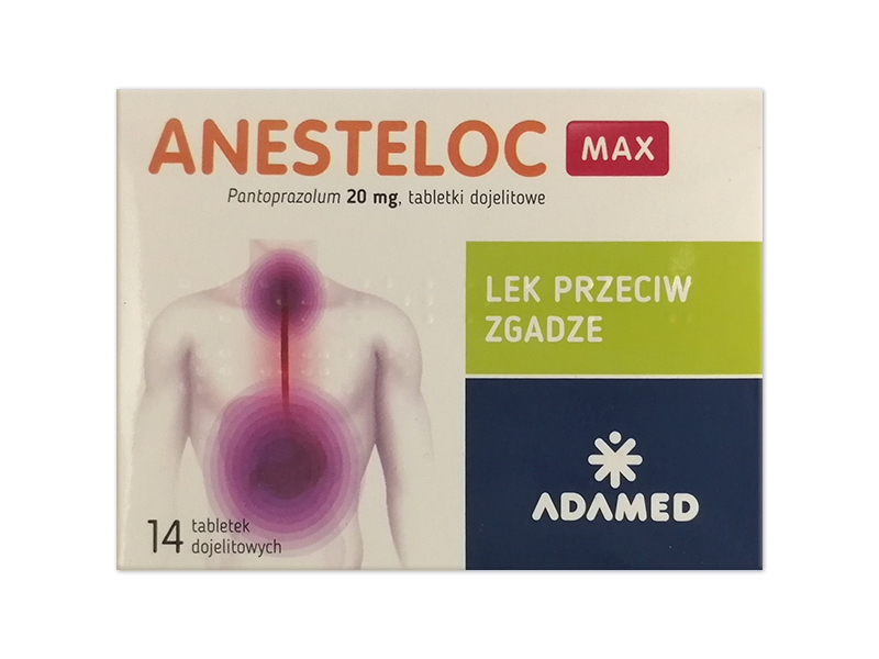 Anesteloc Max, tabletki dojelitowe, 20 mg