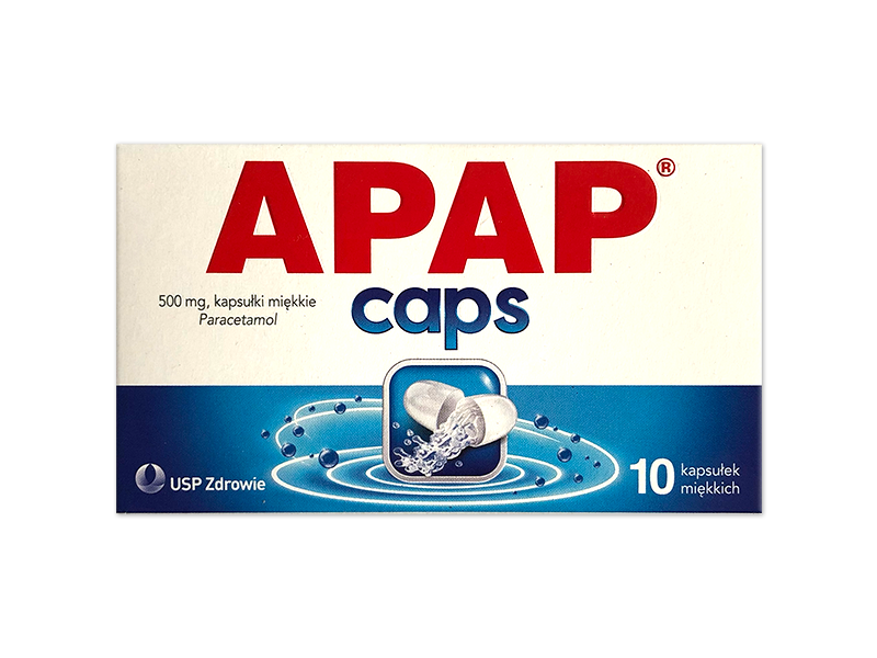 Apap Caps, kapsułki miękkie, 500 mg