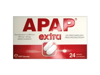 Zdjęcie produktu Apap Extra, tabletki powlekane, 500 mg+65 mg