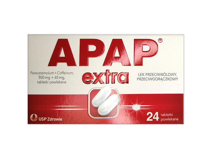 Apap Extra, tabletki powlekane, 500 mg+65 mg