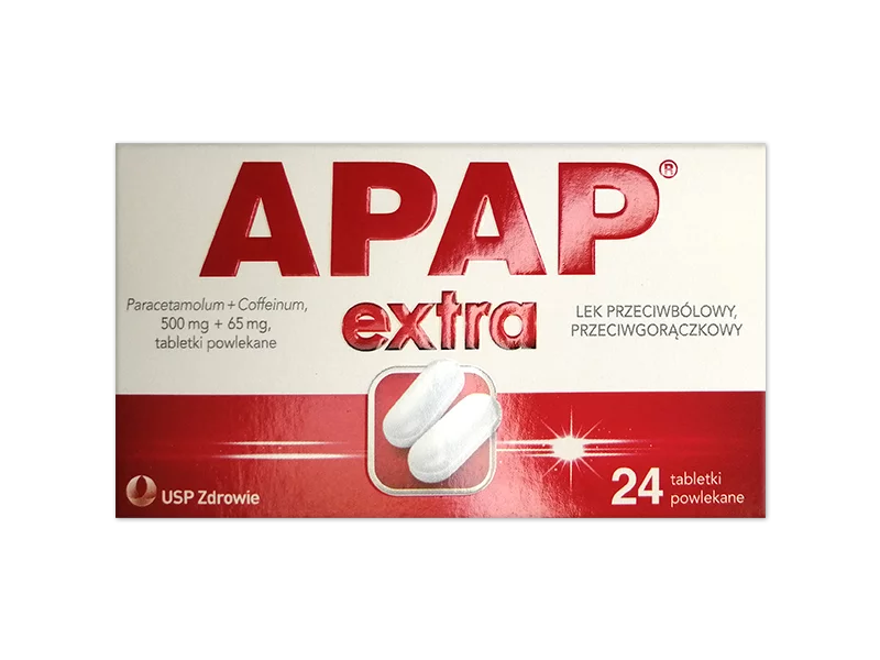 Zdjęcie Apap Extra, tabletki powlekane, 500 mg+65 mg