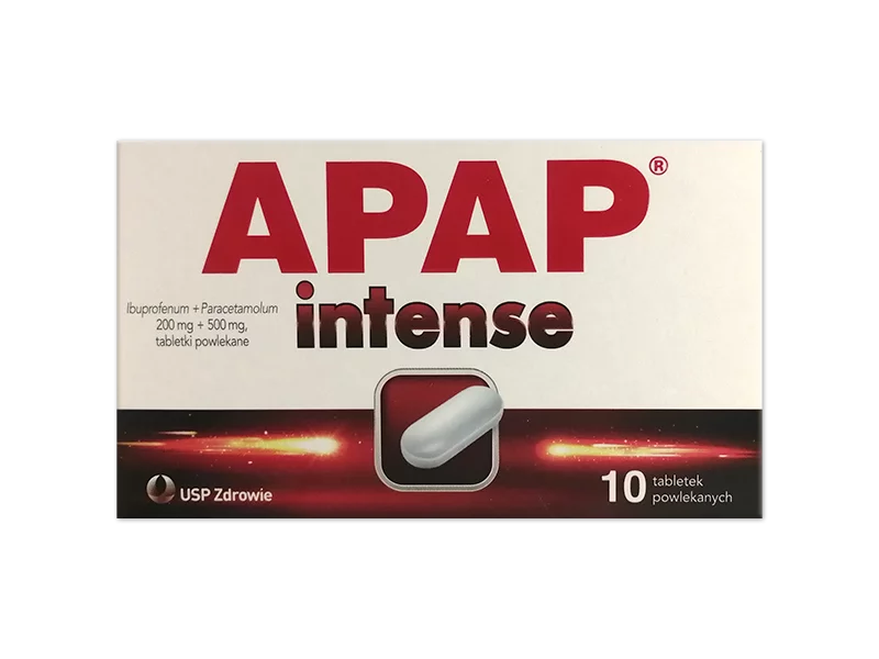 Zdjęcie Apap Intense, tabletki powlekane, 200 mg+500 mg