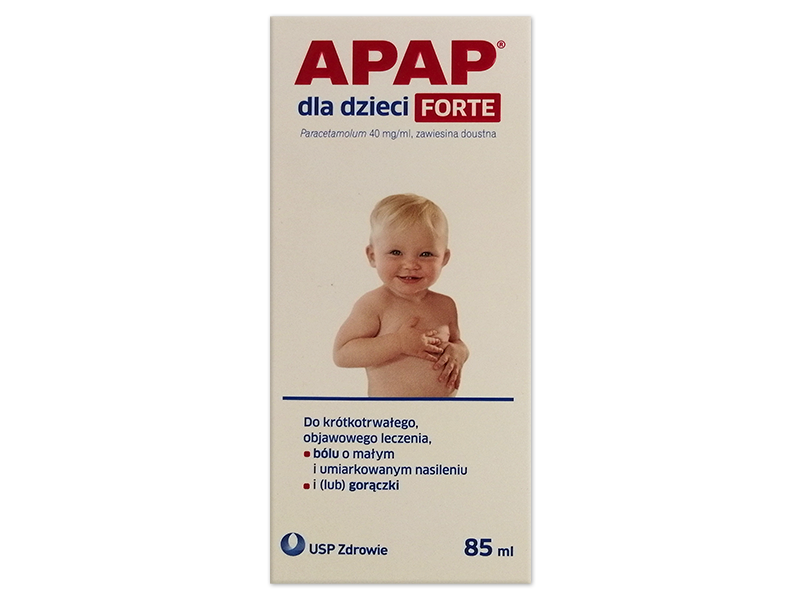 Apap dla dzieci Forte, zawiesina doustna, 40 mg/ml