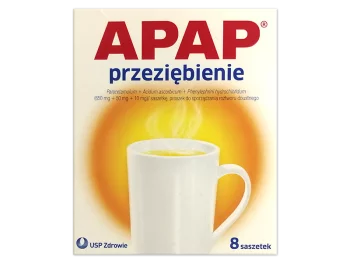 Zdjęcie produktu Apap przeziębienie, saszetki, 650 mg+50 mg+10 mg