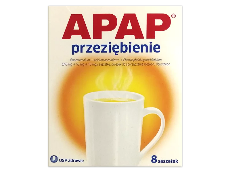 Zdjęcie Apap przeziębienie, saszetki, 650 mg+50 mg+10 mg