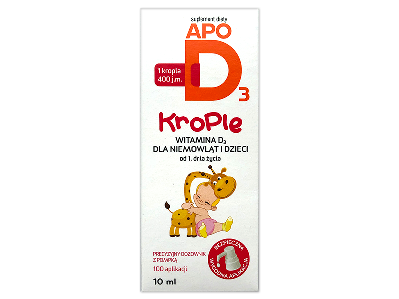 ApoD3, krople doustne, 400 j.m.