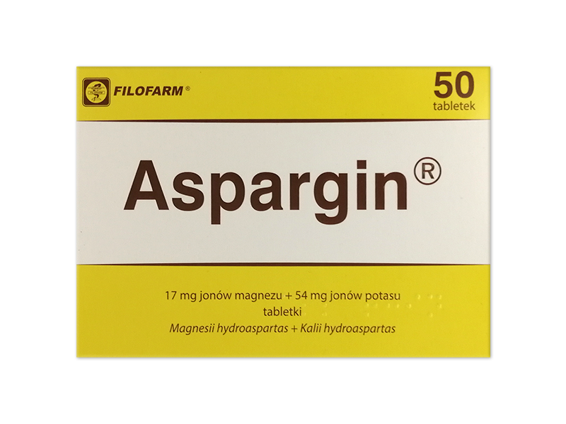 Aspargin, tabletki, 250 mg+250  mg