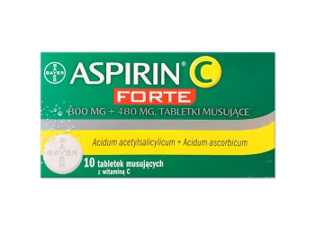 Zdjęcie produktu Aspirin C Forte, tabletki musujące, 800 mg+480 mg