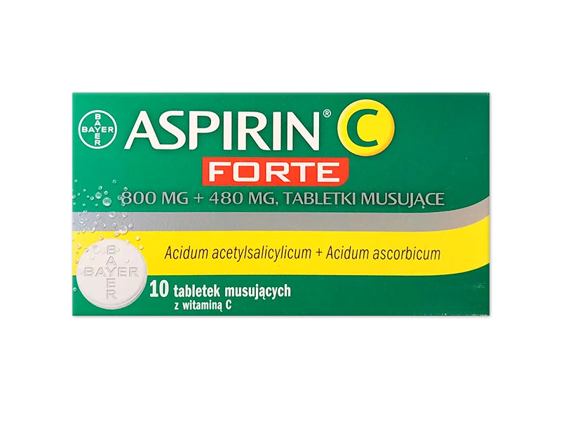 Zdjęcie Aspirin C Forte, tabletki musujące, 800 mg+480 mg