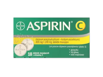 Zdjęcie produktu Aspirin C, tabletki musujące, 400 mg+240 mg