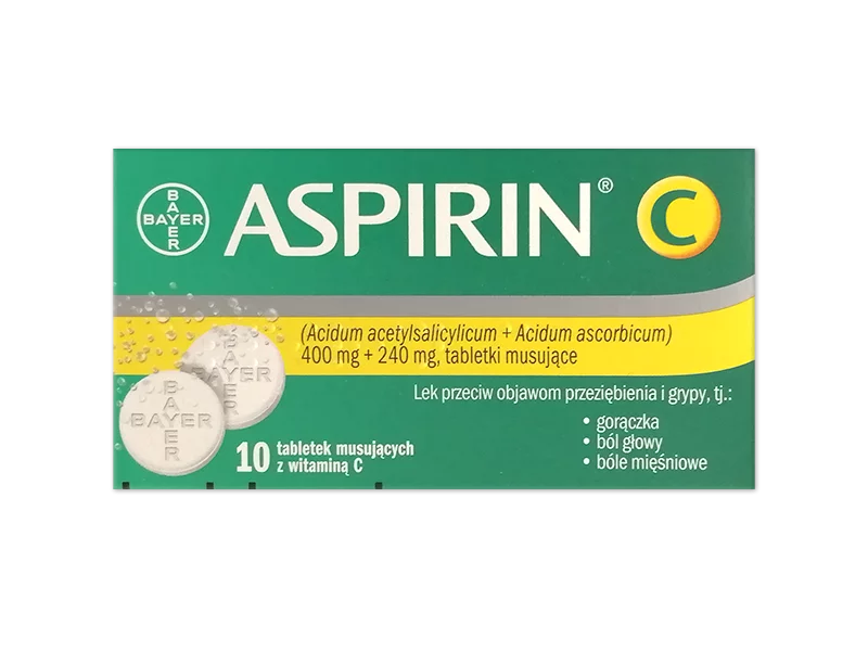 Zdjęcie Aspirin C, tabletki musujące, 400 mg+240 mg