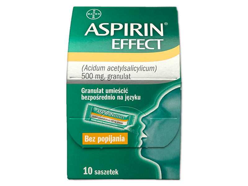 Aspirin Effect, granulki w saszetkach, 500 mg