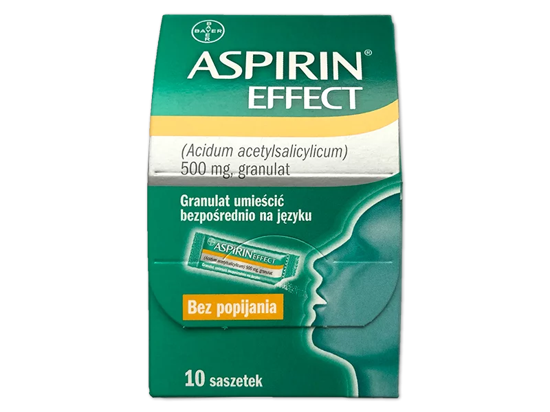 Zdjęcie Aspirin Effect, granulki w saszetkach, 500 mg