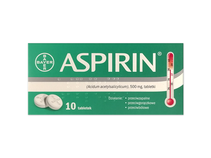 Aspirin, tabletki, 500 mg