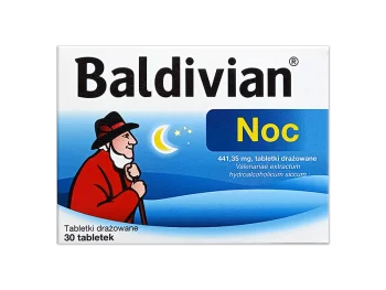 Zdjęcie produktu Baldivian Noc, tabletki drażowane, 441,35 mg