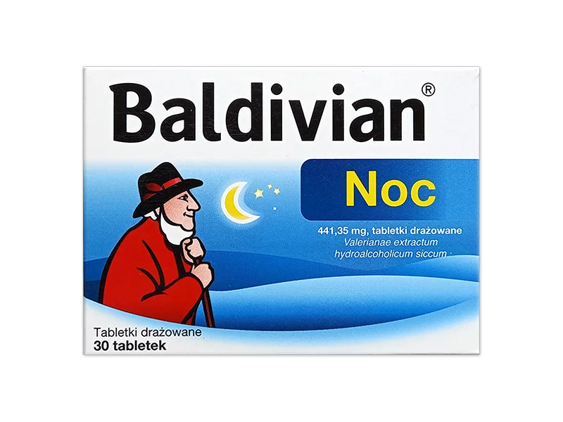 Zdjęcie Baldivian Noc, tabletki drażowane, 441,35 mg